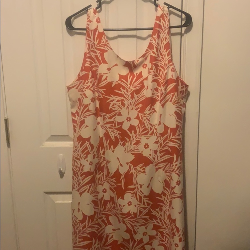 Florally coral sundress